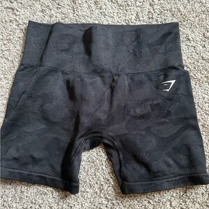 Gymshark Black Camo Bike Shorts